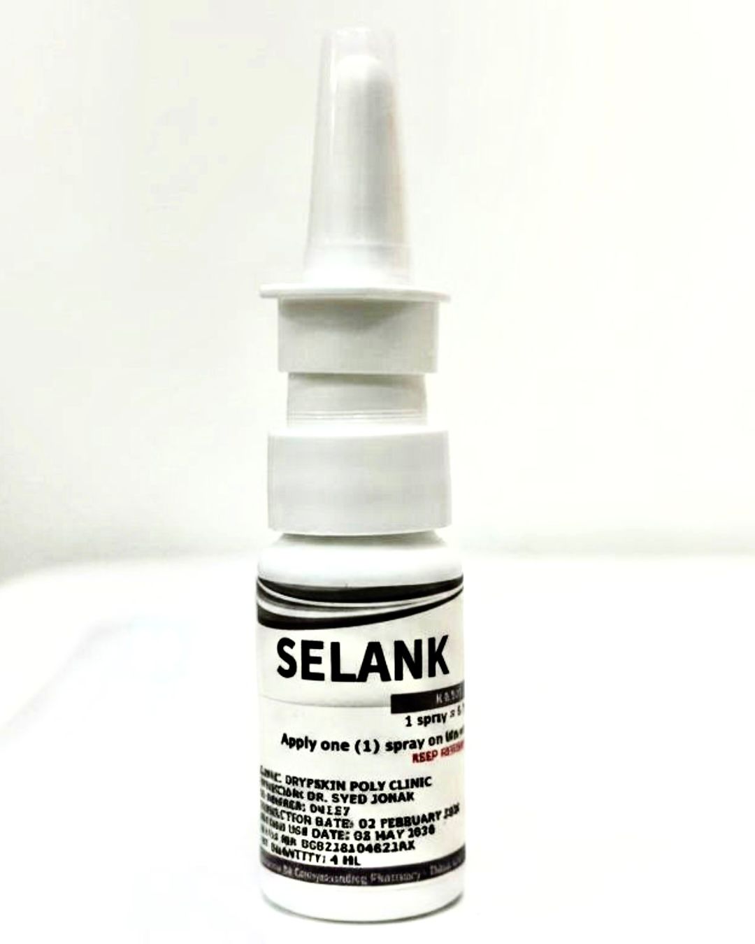Selank Nasal Spray, 30mg (4ml/10ml)